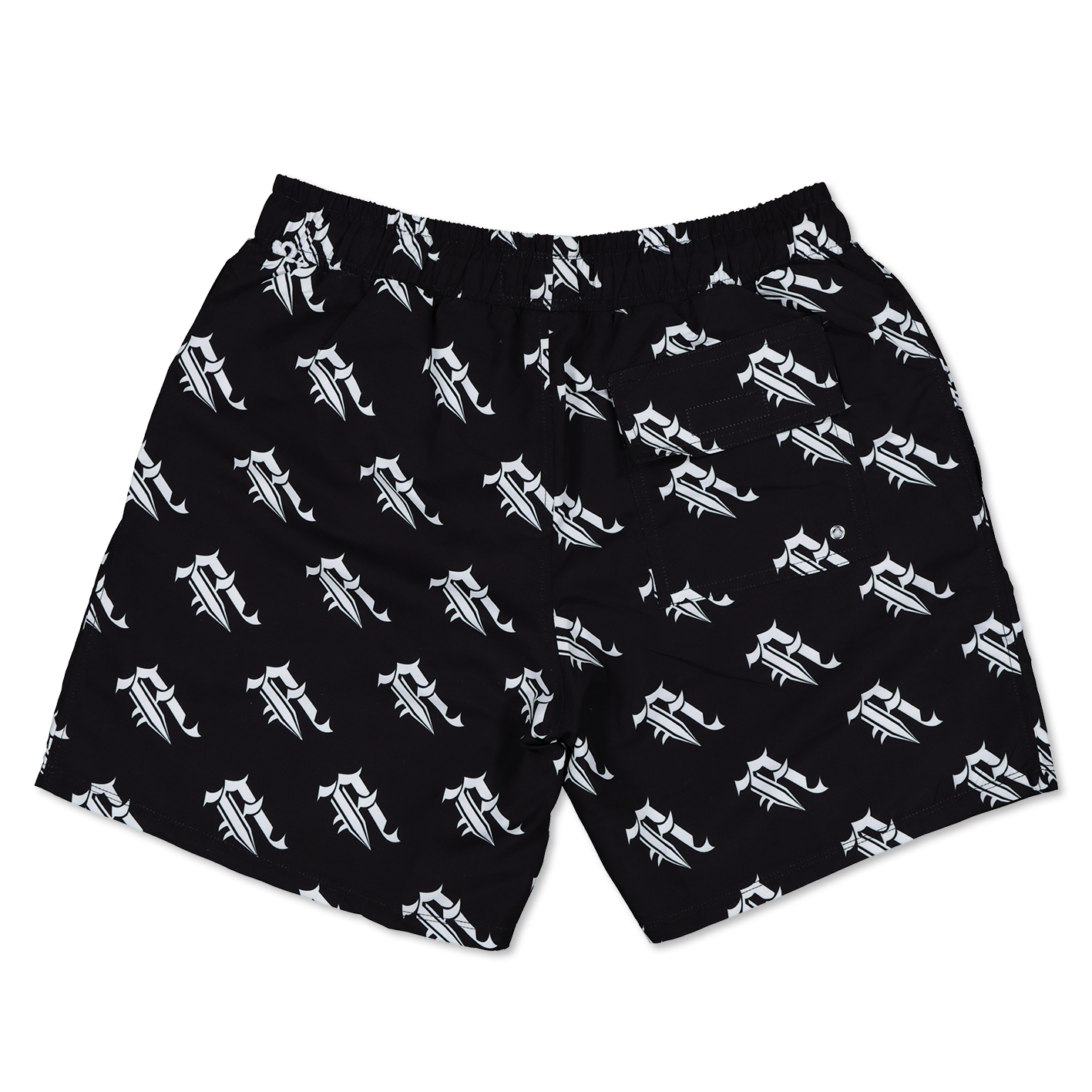 "A" LOGO SWIM SHORTS (BLACK)