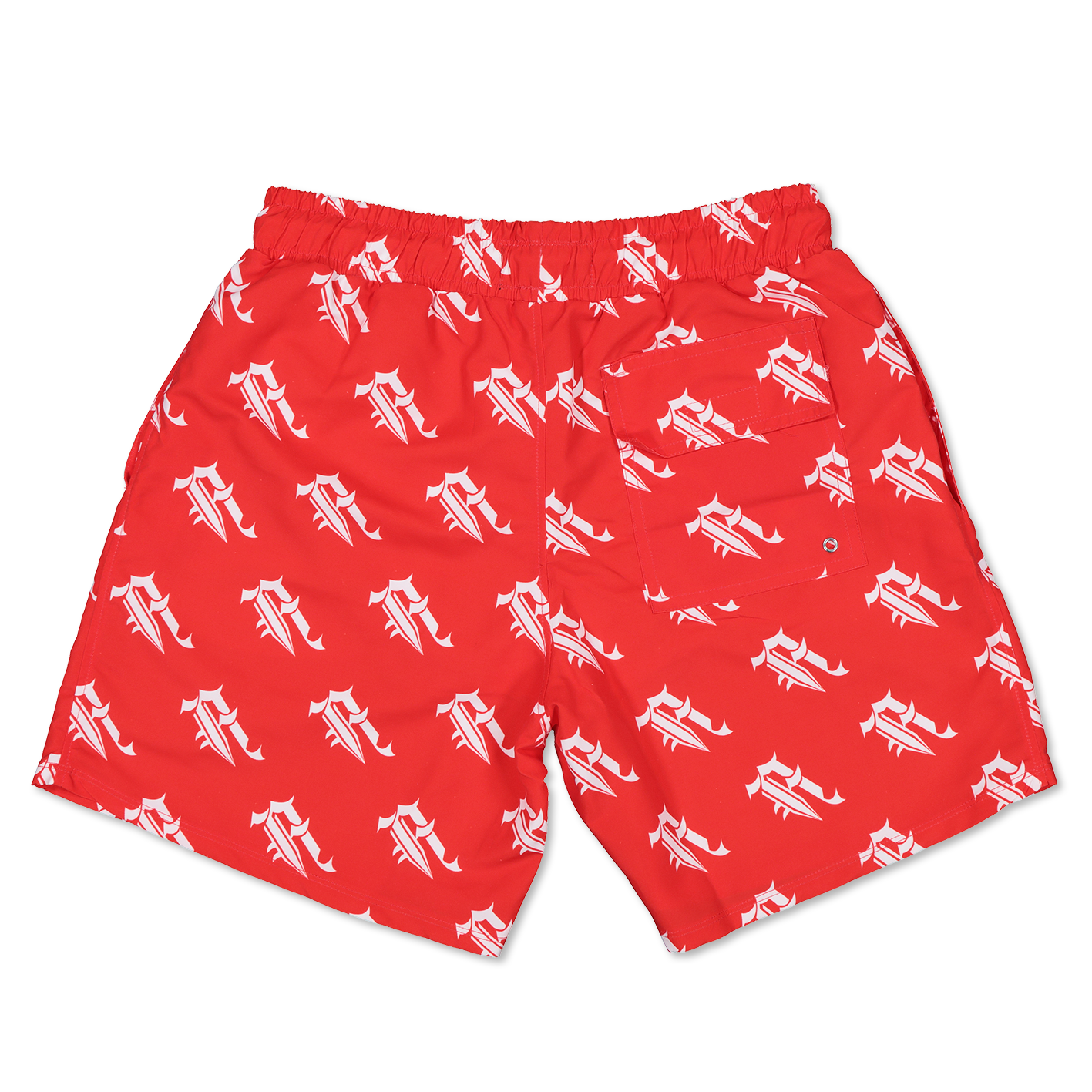 "A" LOGO SWIM SHORTS (RED)