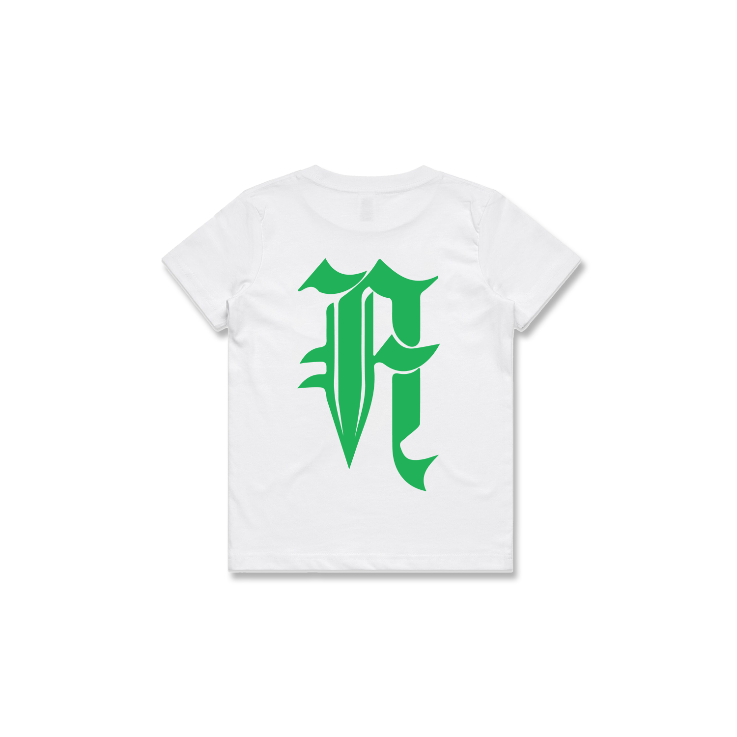 KIDS "A" LOGO TEE (GREEN)
