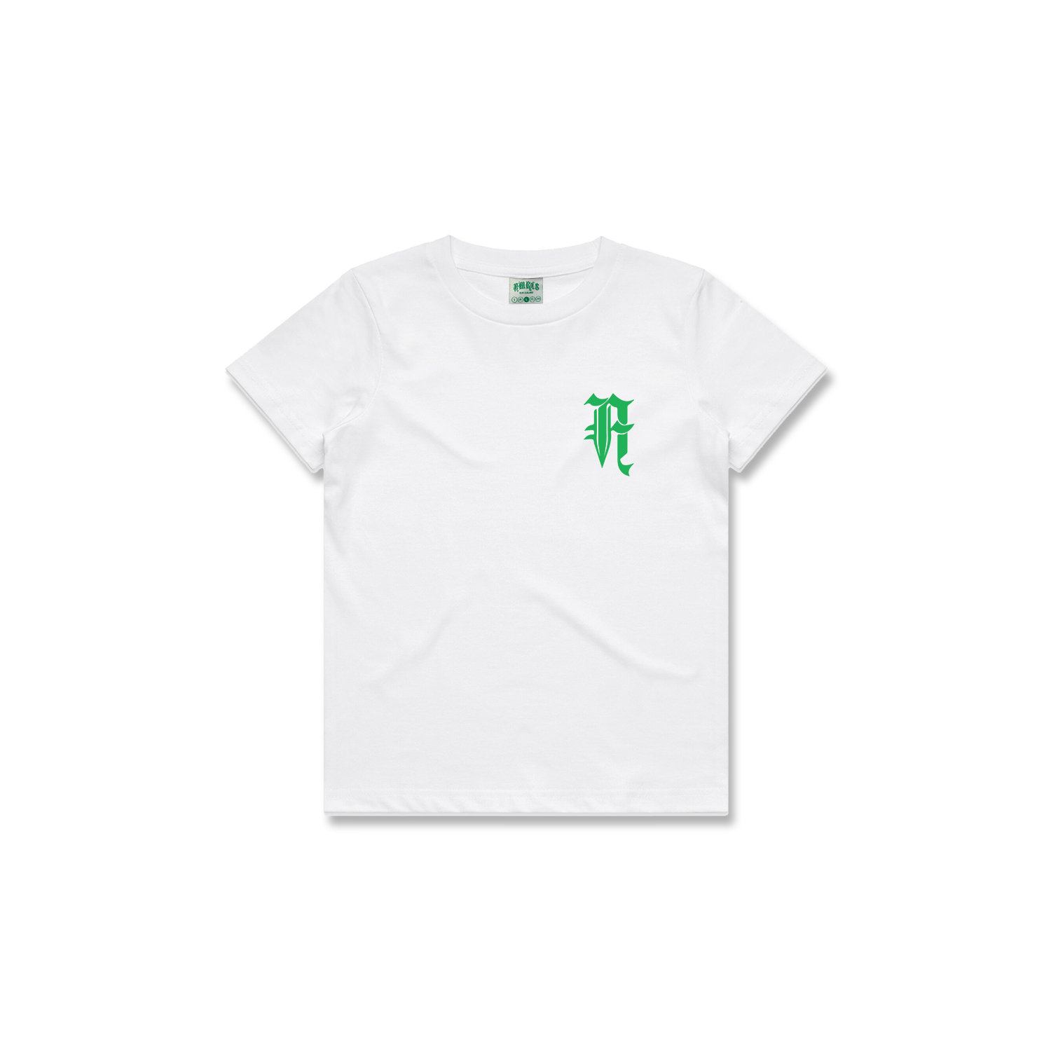 KIDS "A" LOGO TEE (GREEN)
