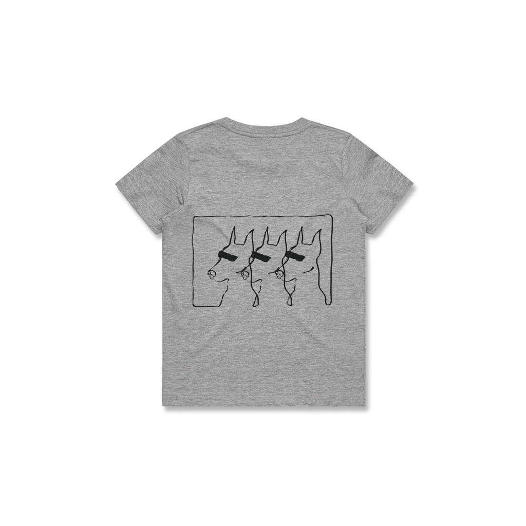 KIDS DOGS TEE (GREY)